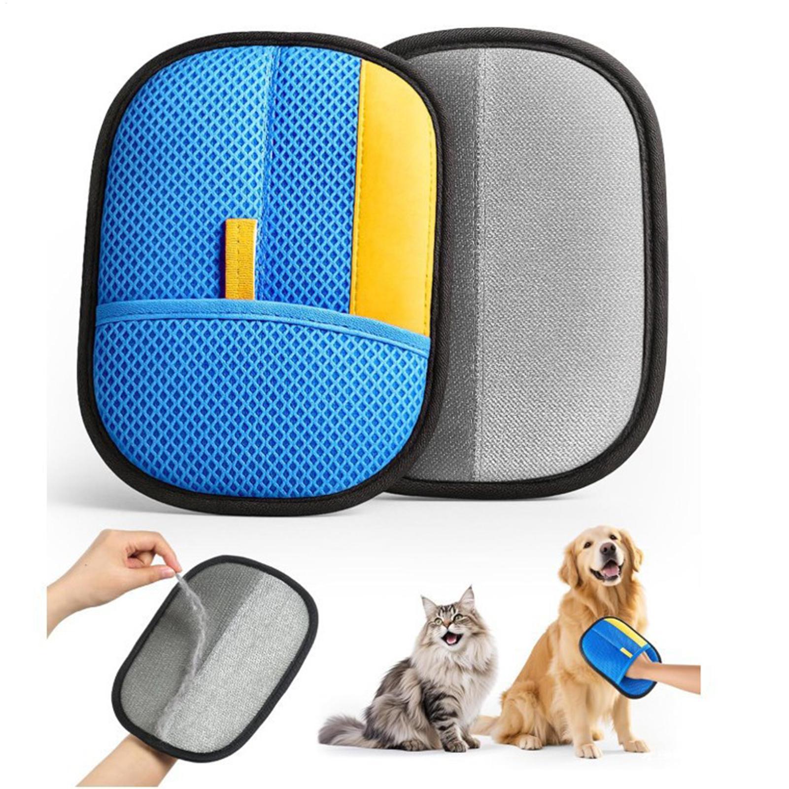Pet Supplies Grooming - ถุงมือกำจัดขนสัตว์เลี้ยงแบบไฟฟ้าสถิตสำหรับแมวสุนัข, ถุงมือกรูมมิ่งแบบใช้ซ้ำได้, ถุงมือกรูมมิ่งป้องกันขนร่วง, อุปกรณ์สำหรับสัตว์เลี้ยง