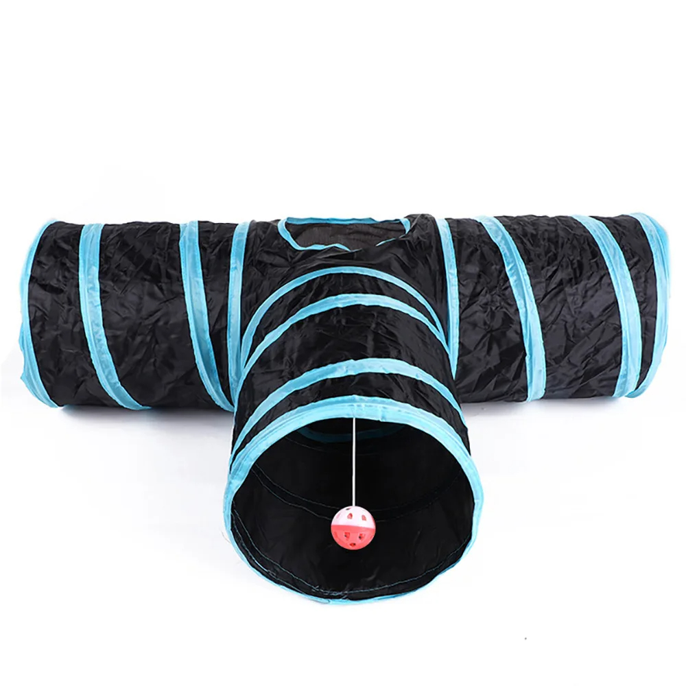 อุโมงค์แมวแบบพับได้ อุปกรณ์สำห - Cat Tunnel Toy บทวิจารณ์และราคา
