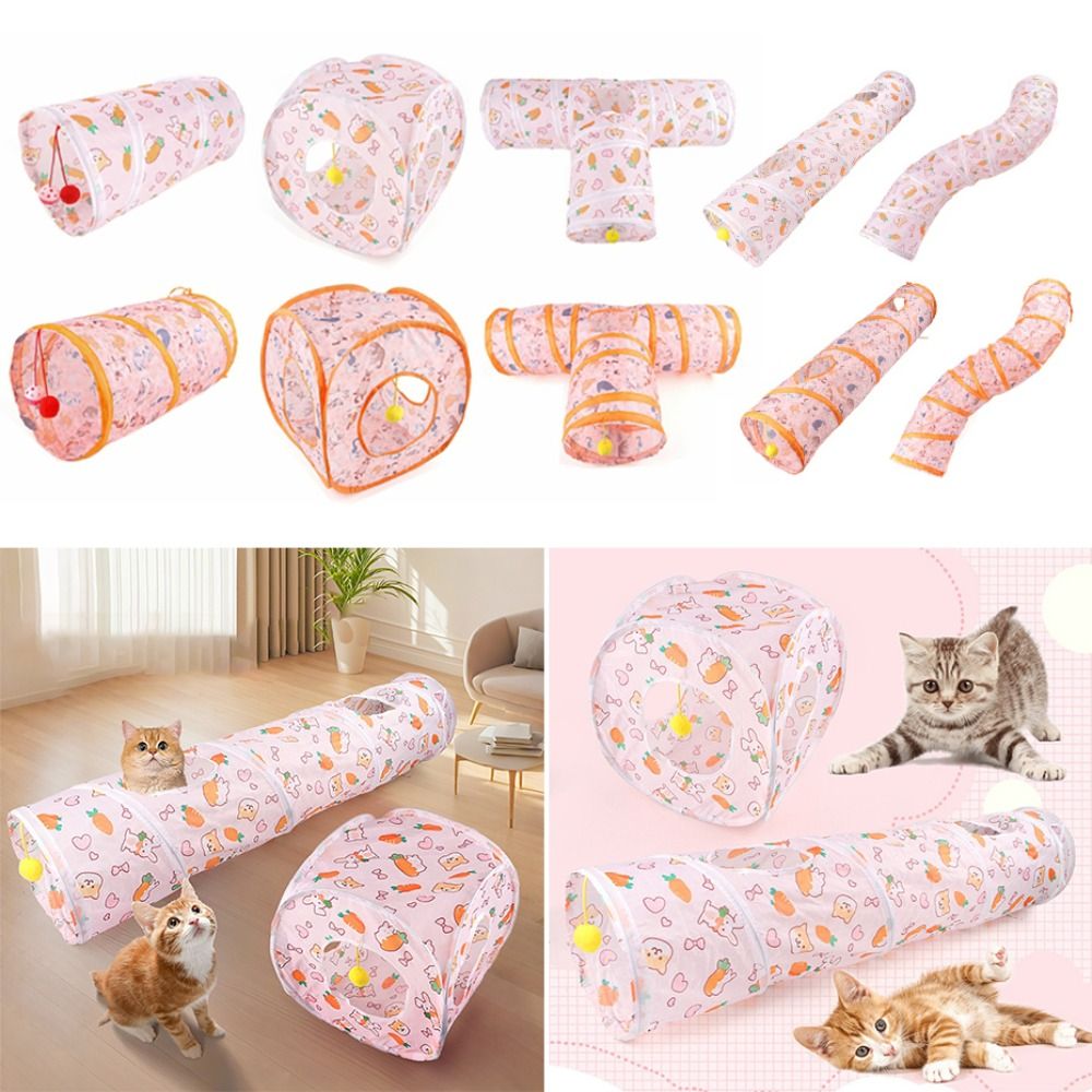 อุโมงค์แมวแบบพับได้ ทำจากโพลีเ - Cat Tunnel Toy บทวิจารณ์และราคา