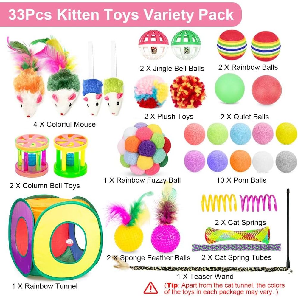 ชุดของเล่นแมว 33 ชิ้นสำหรับแมว - Cat Tunnel Toy บทวิจารณ์และราคา