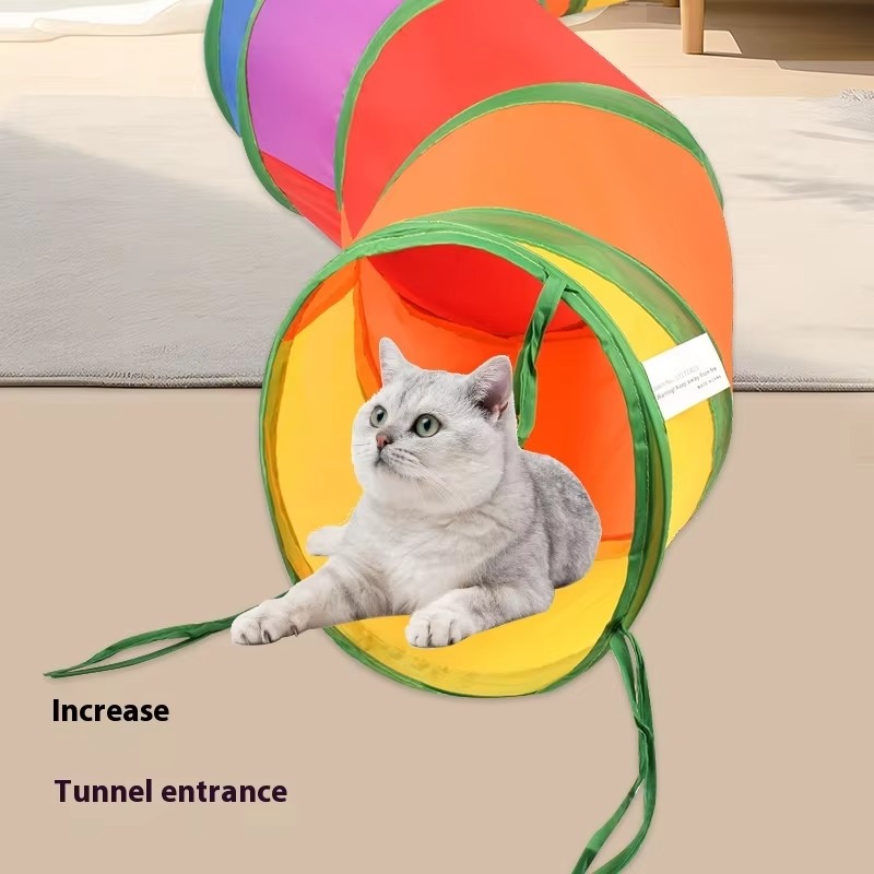 ของเล่นแมวแบบพับได้ 10 ชิ้น ท่ - Cat Tunnel Toy บทวิจารณ์และราคา