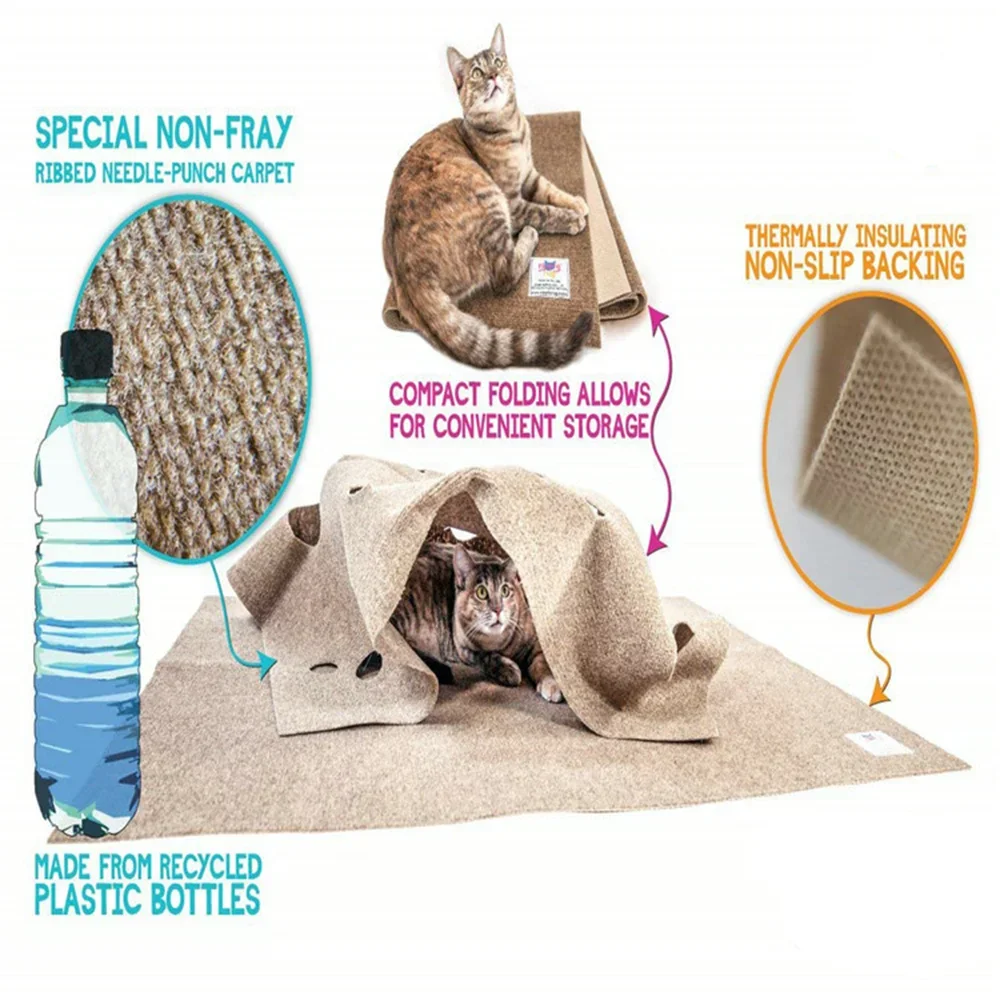 แมวเล่นเกมสัตว์เลี้ยงของเล่นกา - Cat Tunnel Toy บทวิจารณ์และราคา