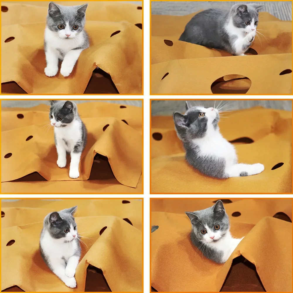 แมวเล่นเกมสัตว์เลี้ยงของเล่นกา - Cat Tunnel Toy บทวิจารณ์และราคา