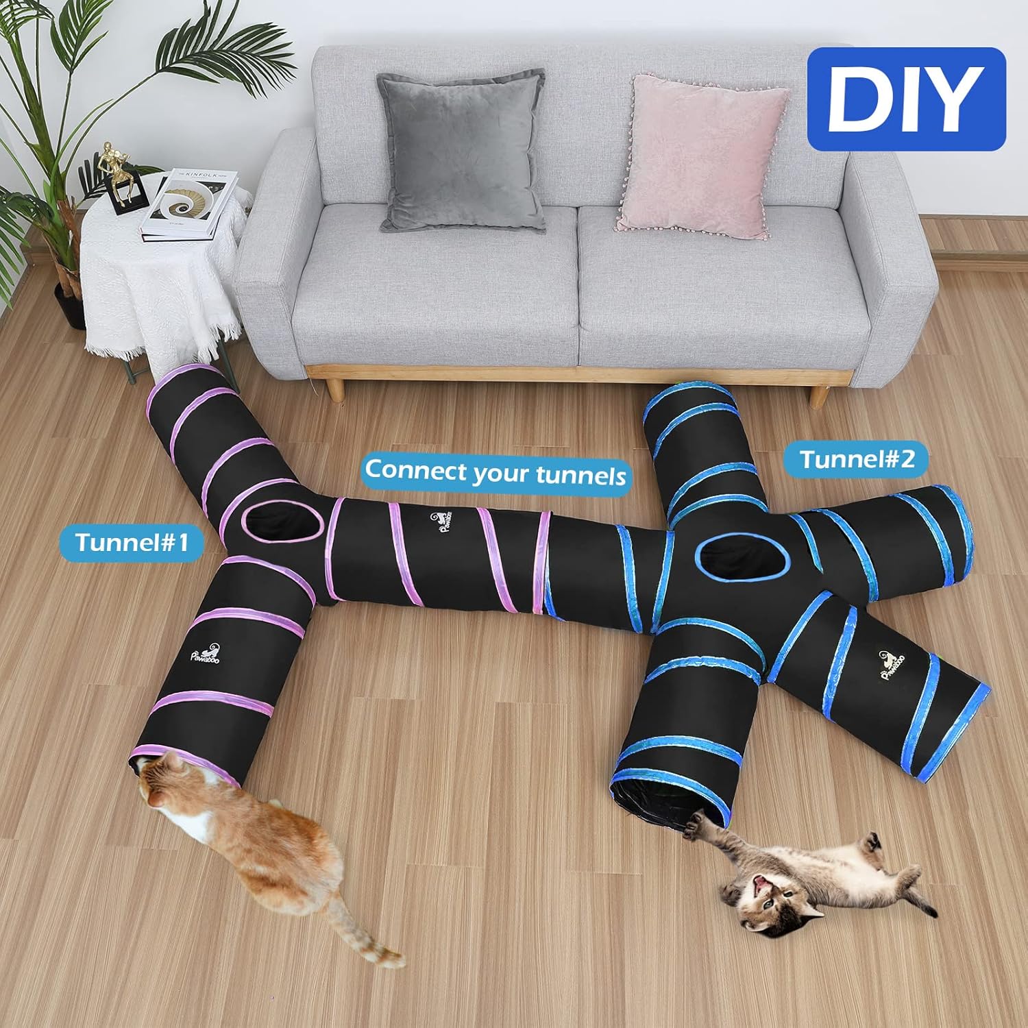 ของเล่นแมว Pawaboo ท่อแมวแบบยื - Cat Tunnel Toy บทวิจารณ์และราคา