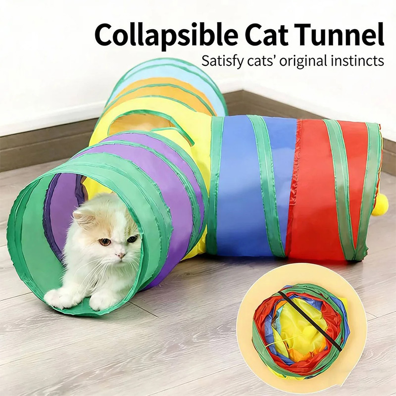 อุโมงค์แมว ท่อเล่นสำหรับสัตว์เ - Cat Tunnel Toy บทวิจารณ์และราคา