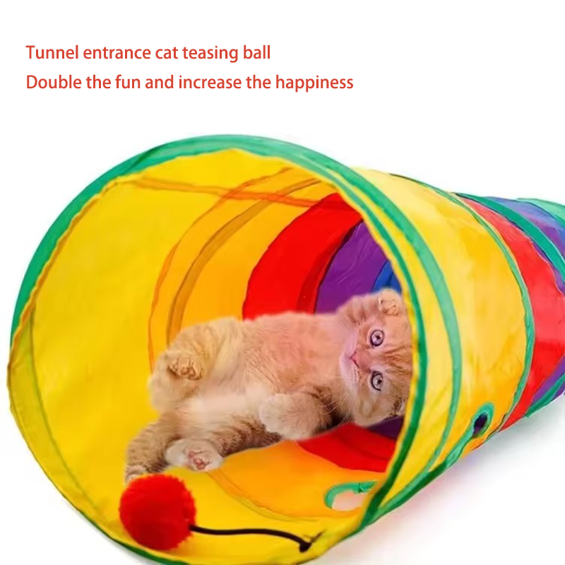 อุโมงค์แมวแบบพับได้ ของเล่นแมว - Cat Tunnel Toy บทวิจารณ์และราคา