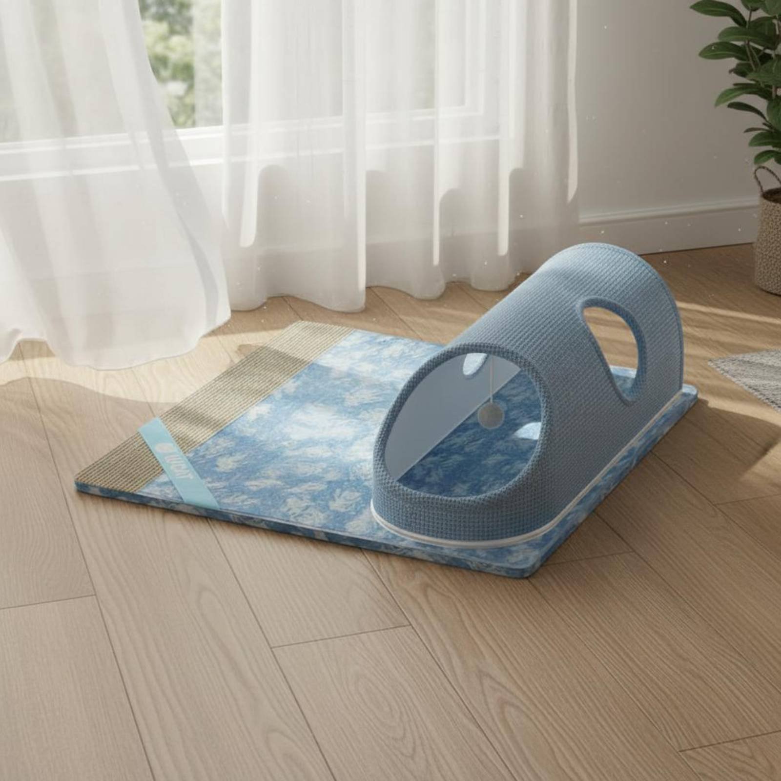 อุโมงค์ข่วนเล็บแมวพร้อมของเล่น - Cat Tunnel Toy บทวิจารณ์และราคา